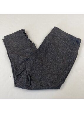 Athleta Mind Over Mat Capri Leggings Women’s M Criss Cross/Lattice Hem Stretch